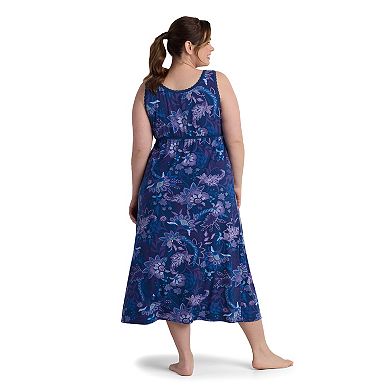 Plus Size Miss Elaine Essentials Sofiknit Long Nightgown