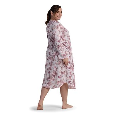 Plus Size Miss Elaine Essentials Cottonessa Long Nightgown