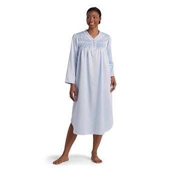 Women's Miss Elaine Essentials Brushed Back Satin Long Nightgown