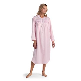 Women's Miss Elaine Essentials Brushed Back Satin Long Nightgown