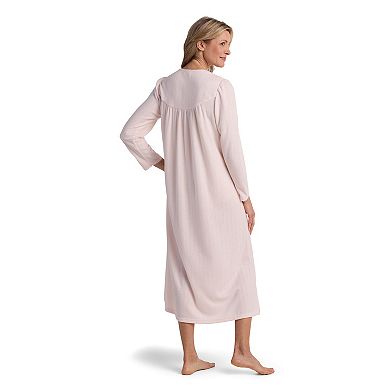 Women's Miss Elaine Essentials Honeycomb Long Nightgown