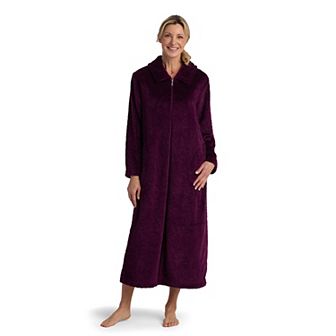 Women's Miss Elaine Essentials French Fleece Long Robe