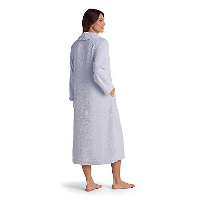 Petite Miss Elaine Essentials French Fleece Long Robe