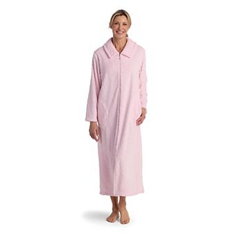 Petite Miss Elaine Essentials French Fleece Long Robe