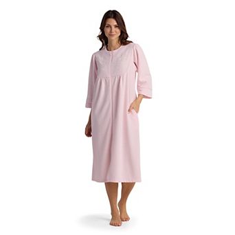 Women's Miss Elaine Essentials Brushed Back Terry Long Robe