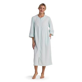 Petite Miss Elaine Essentials Brushed Back Terry Long Robe