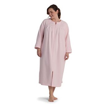Plus Size Miss Elaine Essentials Micro Fleece Long Robe