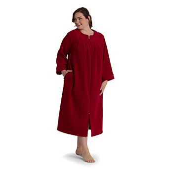 Plus Size Miss Elaine Essentials Micro Fleece Long Robe