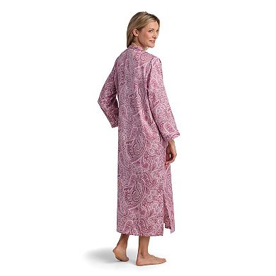 Women's Miss Elaine Essentials Brushed Back Satin Long Robe