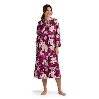 Women's Miss Elaine Essentials Brushed Back Satin Long Robe