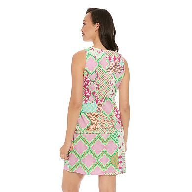 Petite London Times Sleeveless Sateen Shift Mini Dress