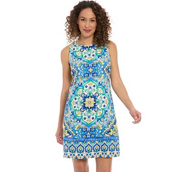 Petite London Times Sleeveless Sateen Shift Mini Dress