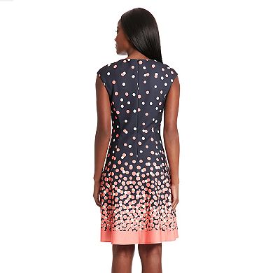 Petite London Times Cap Sleeve Fit & Flare Mini Dress