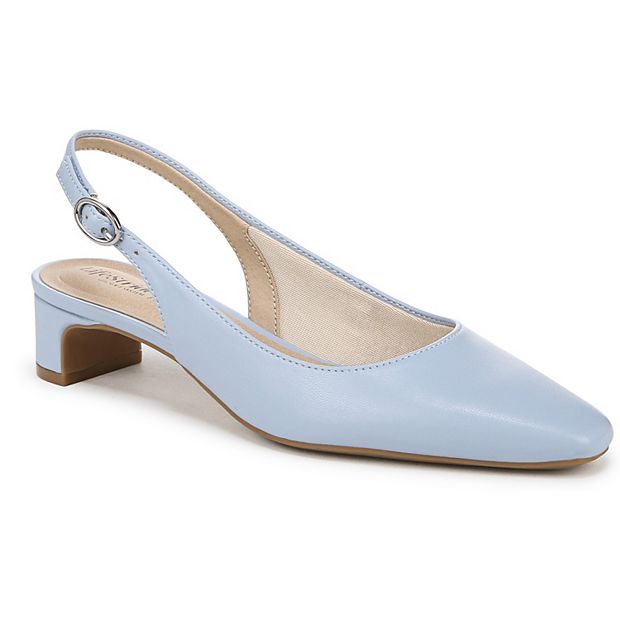 ladies slingback dress shoes Xfvqtps Womens Slingback Block Heel Pumps Patent Leather Pointed Toe Heels Elastic Side Dress Shoes Comfortable Low Heels for Office Wedding and