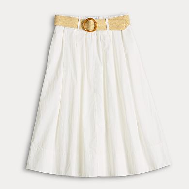 Women's Draper James Belted Linen Skirt