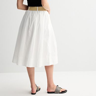 Women's Draper James Belted Linen Skirt
