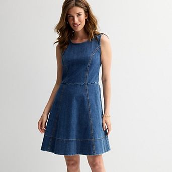 Women's Draper James Sleeveless A-Line Denim Dress