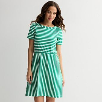 Women's Draper James Short Sleeve Striped Tee Dress