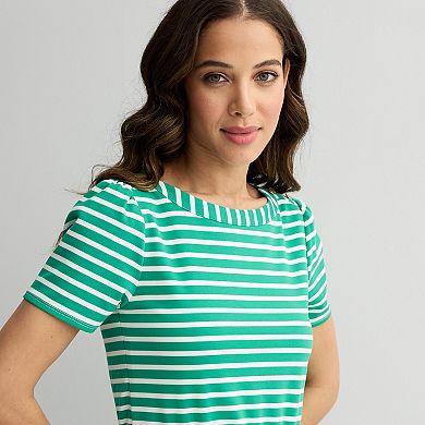 Women's Draper James Short Sleeve Striped Tee Dress