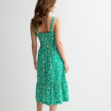 Women's Draper James Embroidered Midi Dress