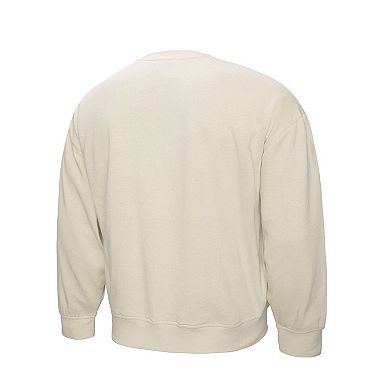 Women's Mitchell & Ness Cream Chicago Bears Shooting Stars Pullover Sweatshirt