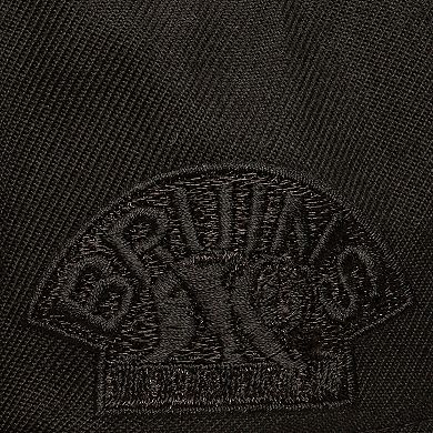 Men's Mitchell & Ness Black Boston Bruins Soul Strike Pearl Tonal Snapback Hat