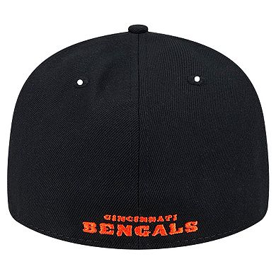 Men's New Era Black Cincinnati Bengals Omaha Low Profile 59FIFTY Fitted Hat