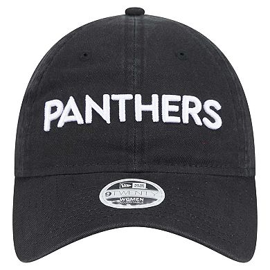 Women's New Era Black Carolina Panthers Cece 9TWENTY Adjustable Hat
