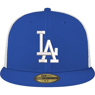 Men's New Era Royal Los Angeles Dodgers Team Color 59FIFTY Trucker Fitted Hat
