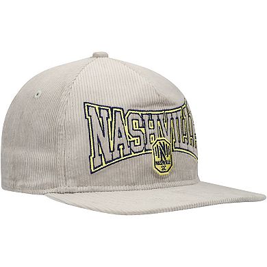 Men's New Era Gray Nashville SC Corduroy Golfer Adjustable Hat