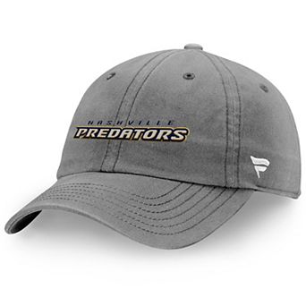 Men's Fanatics Charcoal Nashville Predators Wordmark Core Fundamental Adjustable Hat