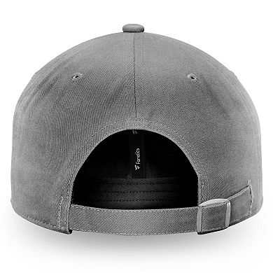 Men's Fanatics Charcoal Nashville Predators Wordmark Core Fundamental Adjustable Hat