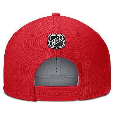 Men's Fanatics Red Chicago Blackhawks Authentic Pro Team Rink Snapback Hat