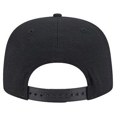 Men's New Era Black Philadelphia Eagles B-Dub Golfer Snapback Hat