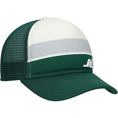 Preschool New Era Green New York Jets Sport Night Color Block 9FORTY A-Frame Trucker Adjustable Hat