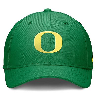 Men's Nike Green Oregon Ducks 2024 On-Field Swoosh Flex Hat