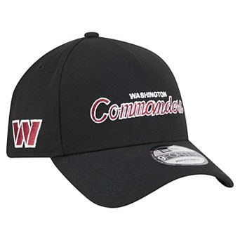 Men's New Era Black Washington Commanders Smith 9FORTY Adjustable hat
