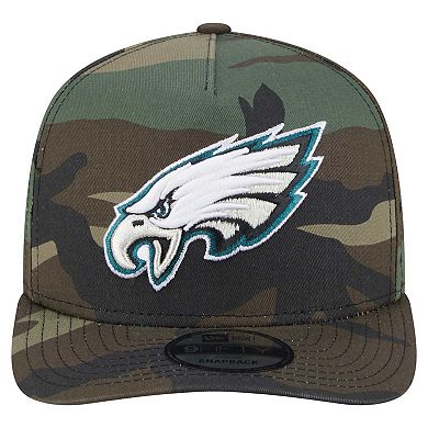 Men's New Era Camo Philadelphia Eagles Woodsy 9FIFTY Snapback Hat