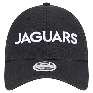 Women's New Era Black Jacksonville Jaguars Cece 9TWENTY Adjustable Hat