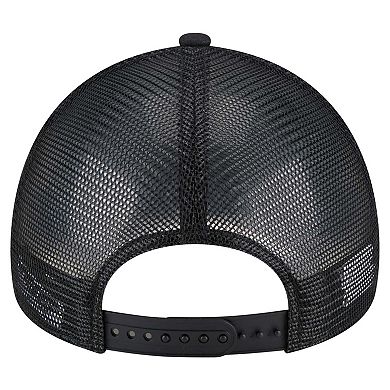 Men's New Era Black Baltimore Orioles 9FORTY A-Frame Trucker Adjustable Hat