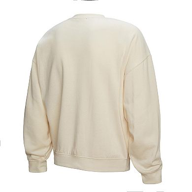 Women's Mitchell & Ness Cream Vegas Golden Knights Logo 3.0 Pullover Sweatshirt