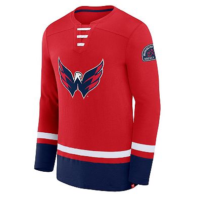 Men's Fanatics Red Washington Capitals High Point Long Sleeve T-Shirt