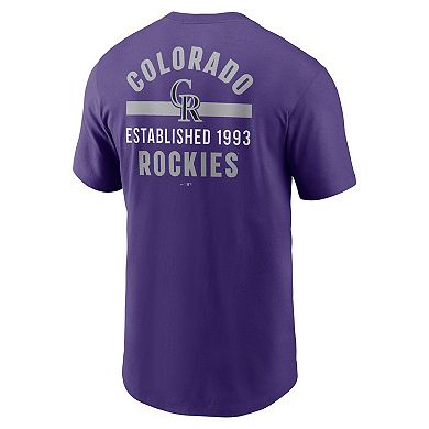 Men's Nike Purple Colorado Rockies 2-Hit T-Shirt