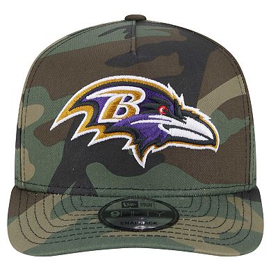 Men's New Era Camo Baltimore Ravens Woodsy 9FIFTY Snapback Hat