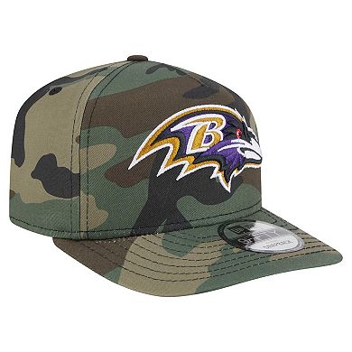 Men's New Era Camo Baltimore Ravens Woodsy 9FIFTY Snapback Hat