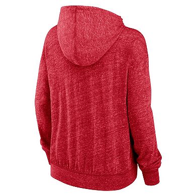Women's Nike Red Washington Nationals Diamond Icon Gym Vintage Lightweight Hooded Top