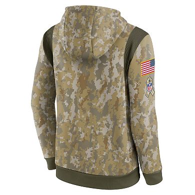Men's Nike Camo Houston Texans Salute To Service Therma Performance Pullover Hoodie
