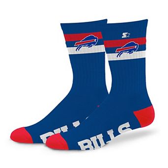 Unisex Starter Buffalo Bills Team Color Two-Stripe Crew Socks