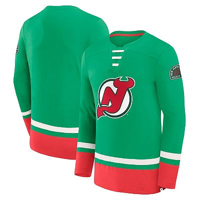 Men's Fanatics Green New Jersey Devils Vintage High Point Long