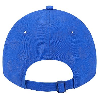 Women's New Era Royal Chicago Cubs Tonal Floral 9TWENTY Adjustable Hat